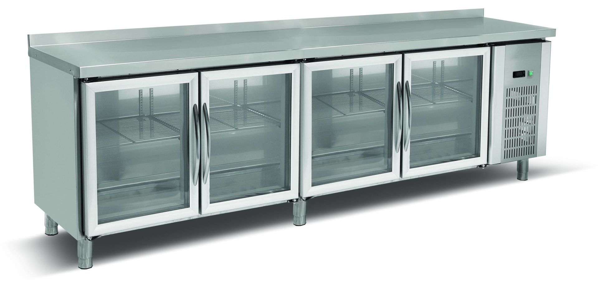 Empero  EMP.255.60.03 Tezgah Tipi 4 Cam Kapılı Buzdolabı 550 lt 255x60x85 cm