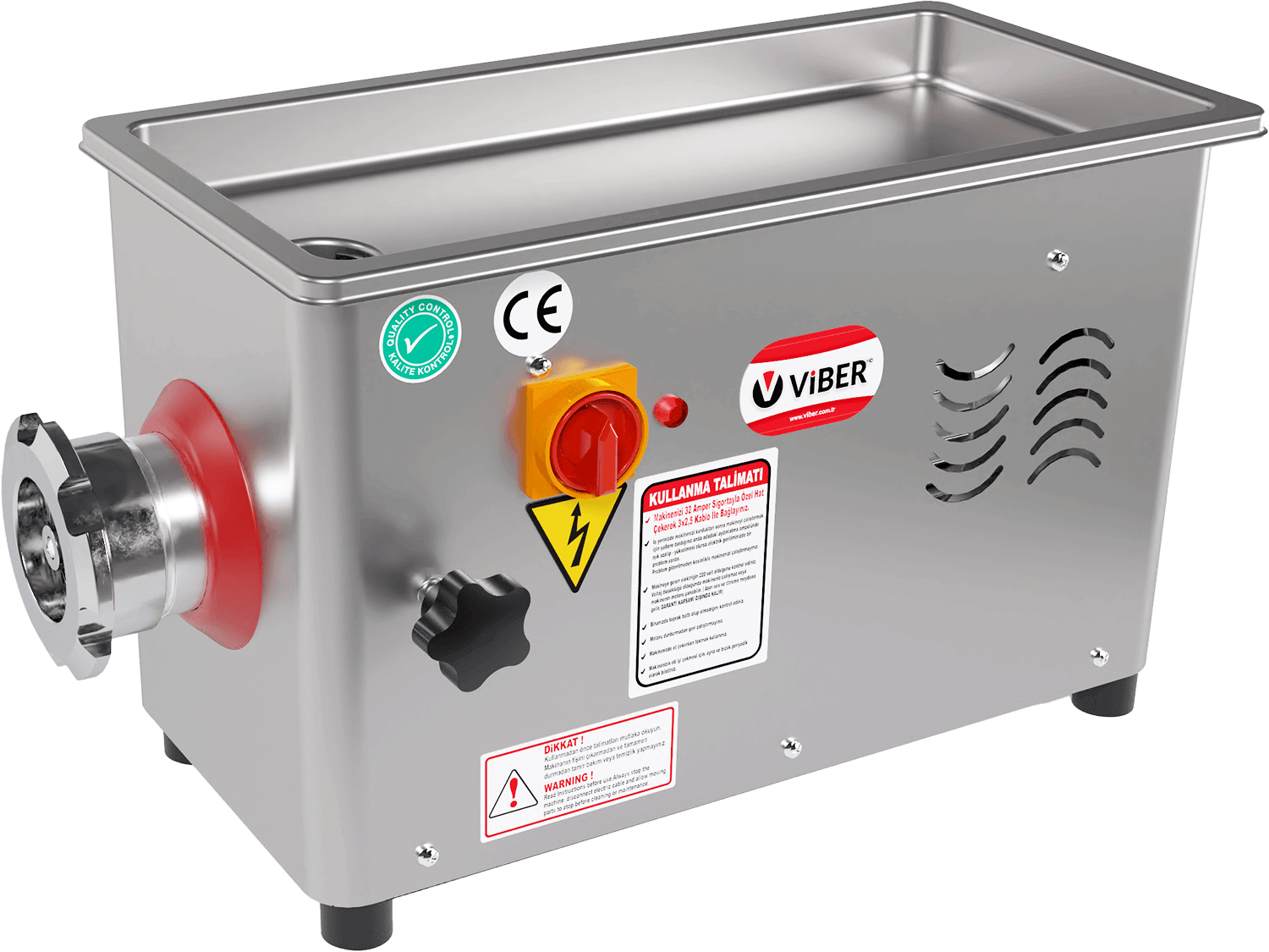 Viber No:12 Et Kıyma Makinesi 220V VHE.EKNC.12M