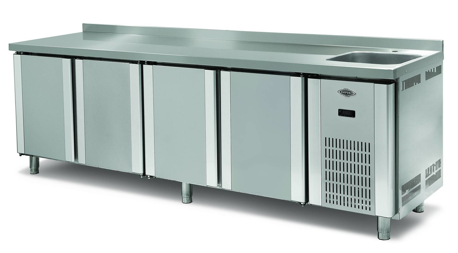 Empero EMP.255.70.01-EV Evyeli Tezgah Tip Buzdolabı 4 Kapılı 700 lt 255x70x85 cm