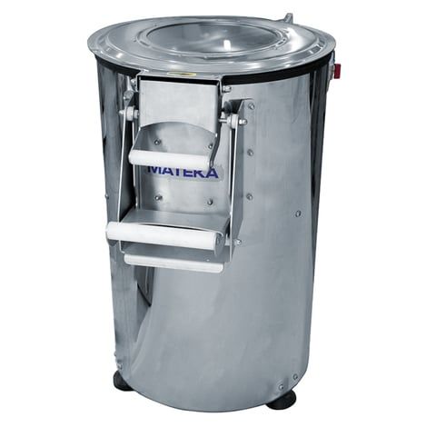 Mateka 25 KG Alüminyum Zımpara Patates Soyma Makinesi 380 V PAT 880Kt
