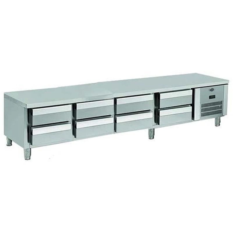 Empero 240.60.01-S Set Altı 8xGN2/3-200 Çekmeceli Buzdolabı 240x60x60 cm