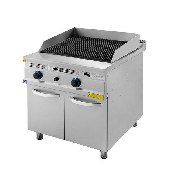 Turhan Çelik Döküm Izgara Dolaplı Ce Belgeli Gazlı 80x93x85 Cm TC.9AG800