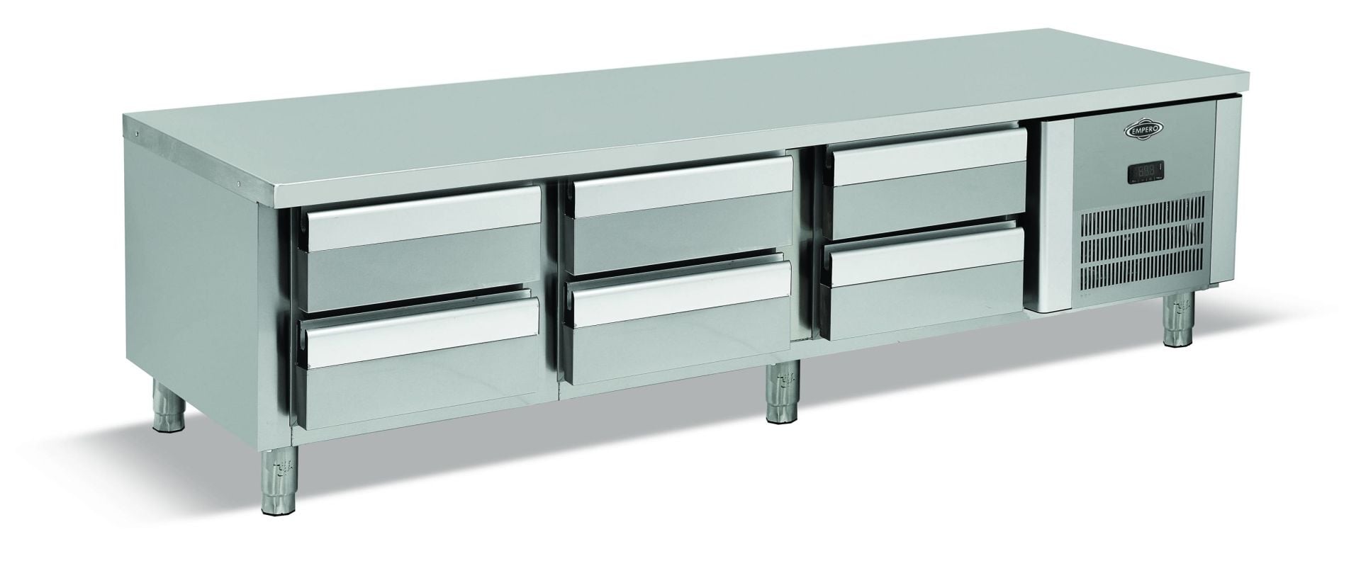 Empero 200.60.02-S Set Altı 6xGN2/3-200 Çekmeceli Derin Dondurucu 200x60x60 cm