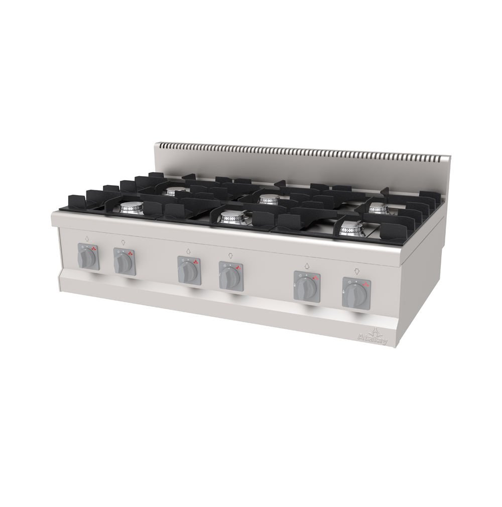 Atalay 6'lı Set Üstü Ocak Gazlı 120x70x30 Cm AGO-1270