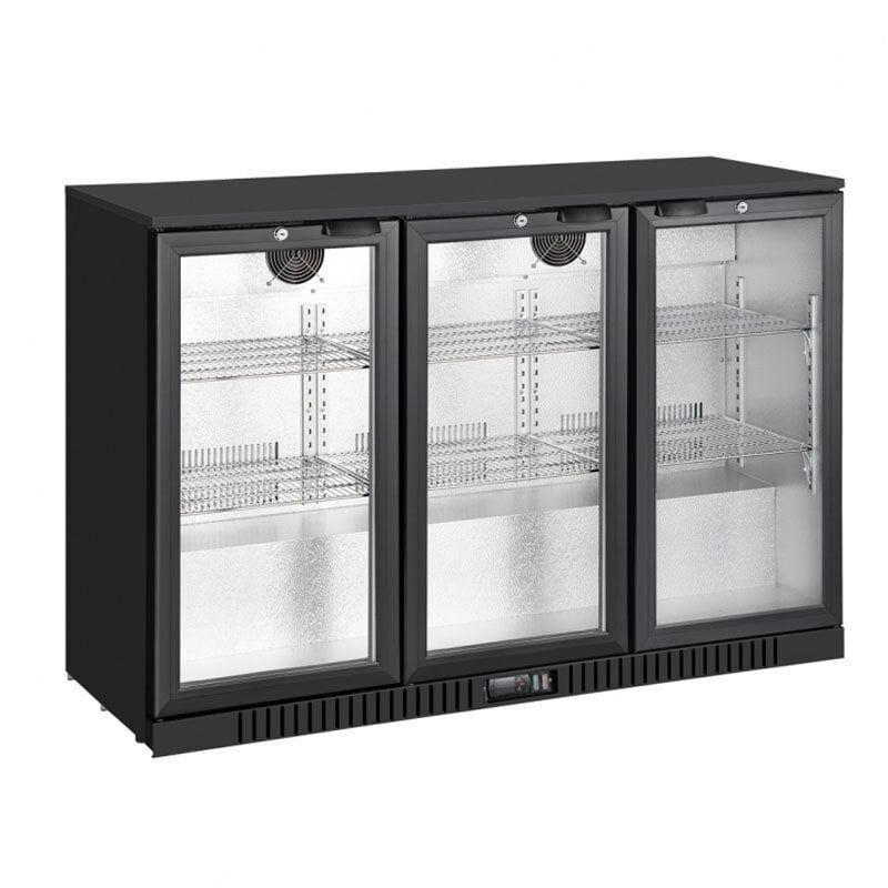 Kef FR350 Inox Bar Tip Tezgah Altı Buzdolabı, Şişe Soğutucu, 3 Kapılı