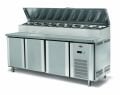 Empero EMP.200.70.01-PS 3 Kapılı Pizza Ve Salata Hazırlık Buzdolabı 500 lt 200x70x85/105 cm