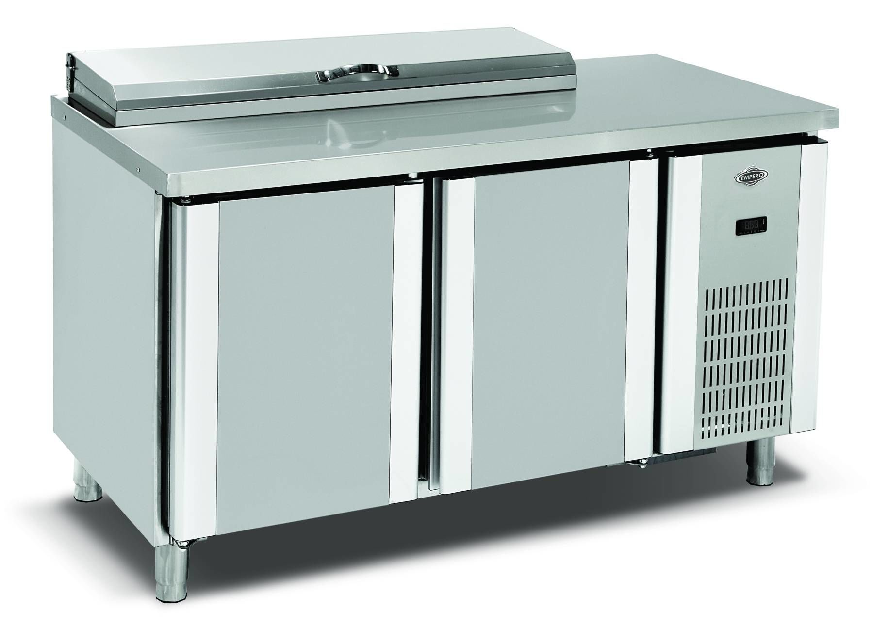 Empero EMP.150.70.01-PSO Pizza Ve Salata Hazırlık Buzdolabı 2 Kapılı 300 lt 150x70x85 cm