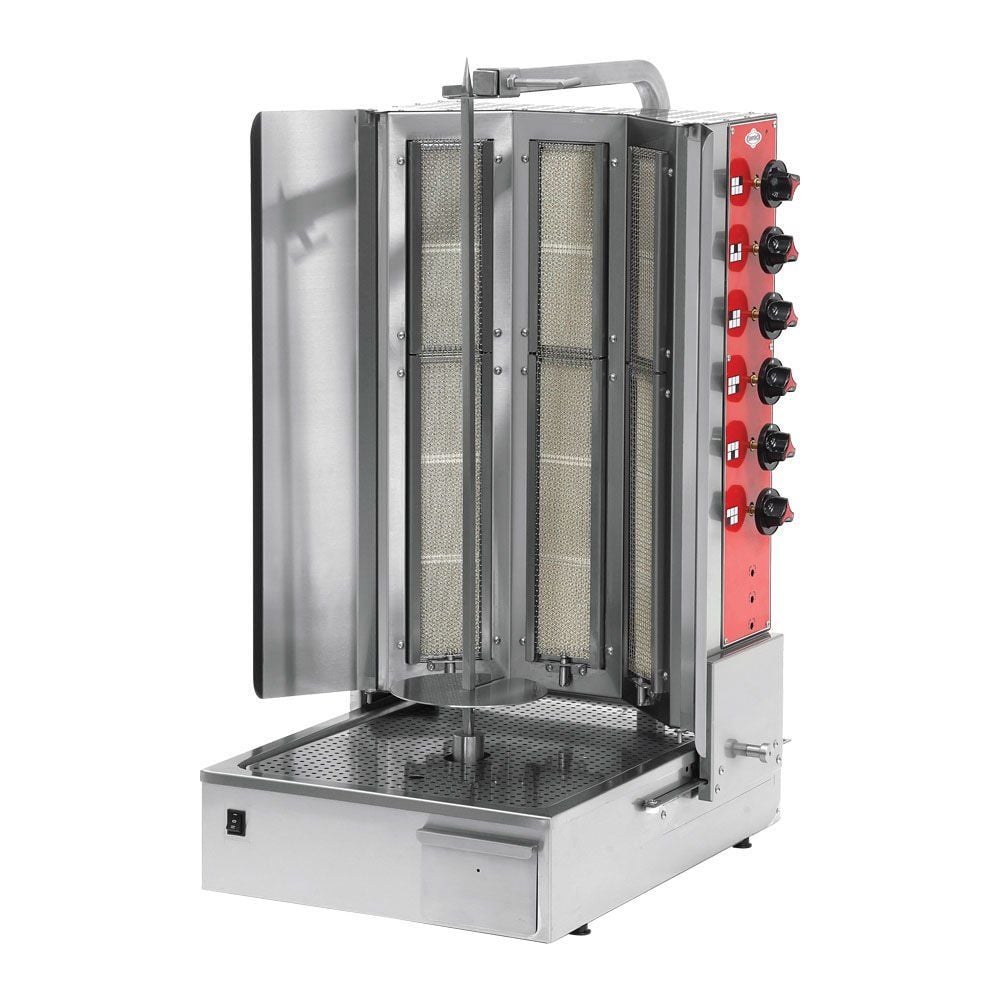 Empero EMP.DN.150-3R Alttan Motorlu V Tipi Döner Ocağı 6 Radyanlı LPG'li