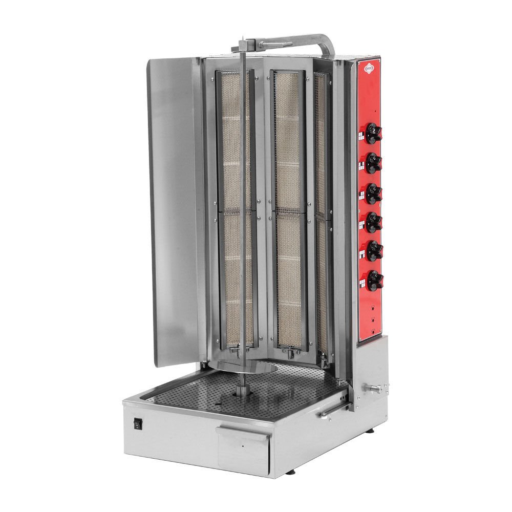 Empero EMP.DN.151-3R Alttan Motorlu V Tipi Döner Ocağı 6 Radyanlı Doğalgazlı