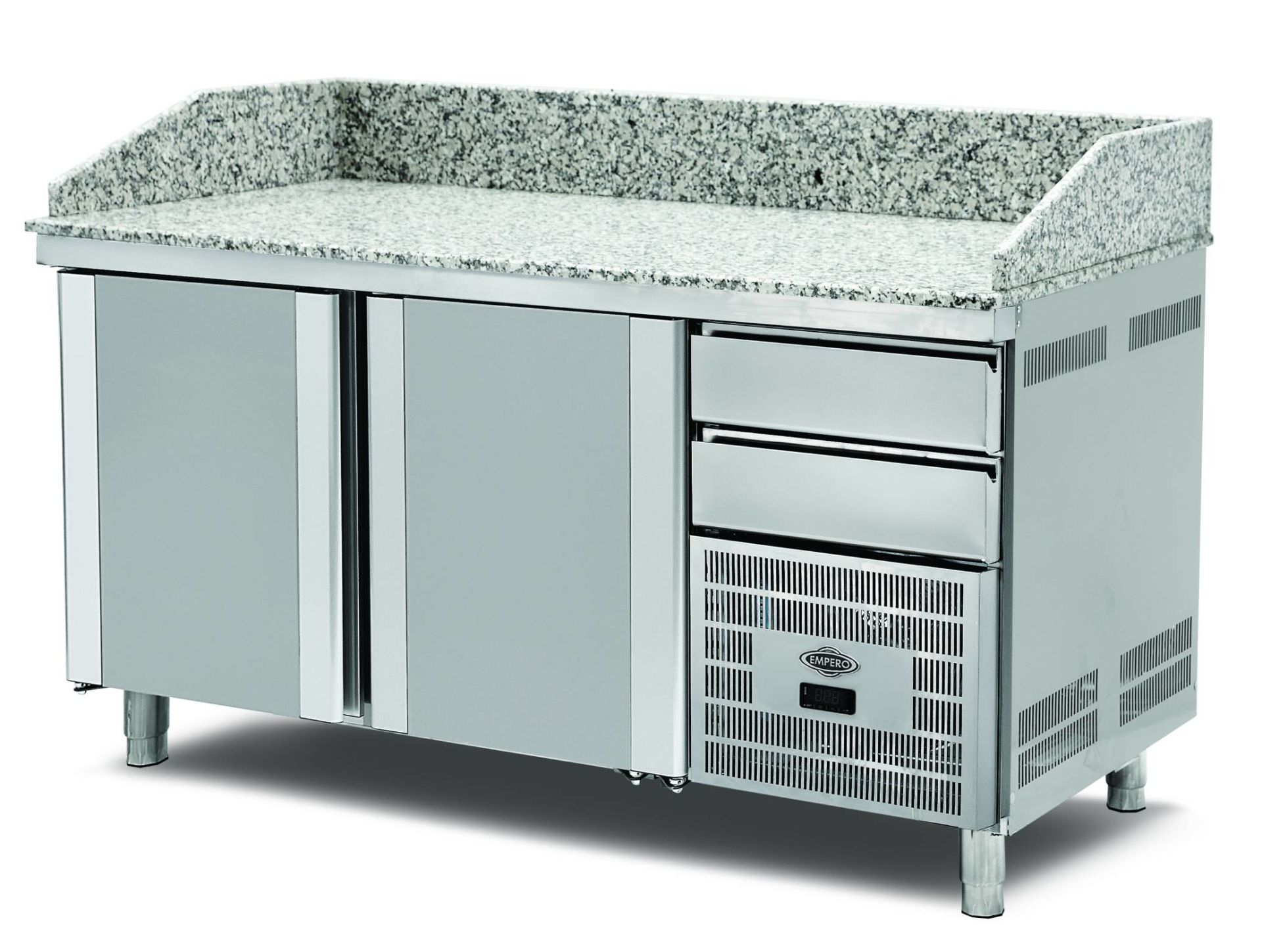 Empero EMP.160.80.01 Granit Tablalı 2 Kapılı Pizza Hazırlık Buzdolabı 300 lt 160x80x102 cm