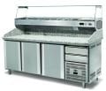 Empero EMP.210.80.02 Granit Tablalı Salatbarlı 3 Kapılı Pizza Hazırlık Buzdolabı 500 lt 210x80x102/152 cm
