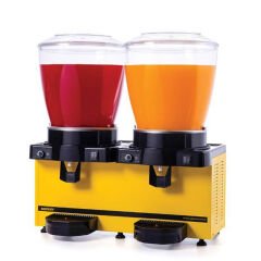 Samixir Panaromik Karıştırıcılı Analog Soğuk İçecek Dispenseri Twin  22+22 L Sarı MM44.AY