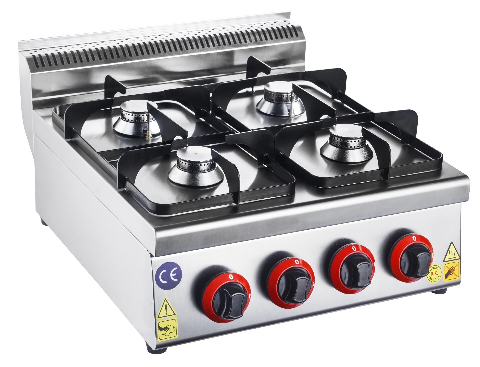 CSA 4 lü Ocak Set Üstü Gazlı ve Lpg Li 1000x1000x250 cm KRCS.SOGL.1010.CE
