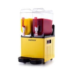 Samixir Twin Slush Granita ve Meyve Suyu Dispenseri 12+12 L Sarı SLUSH24.Y