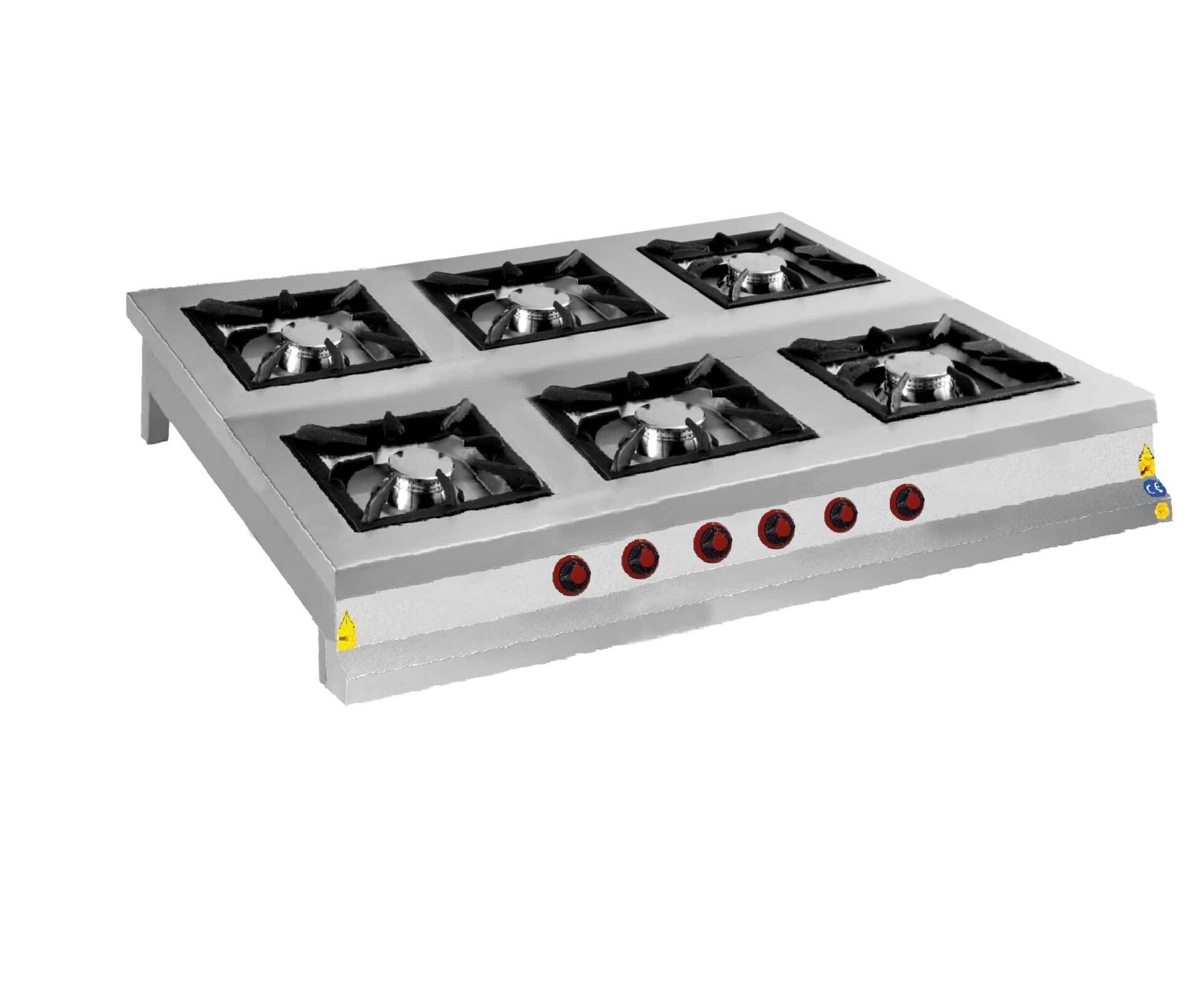 CSA 6 Lı Set Üstü Ocak Gazlı ve Lpg Li Ce Belgeli 150x100x25 cm KRCS.SOGL.1510.CE