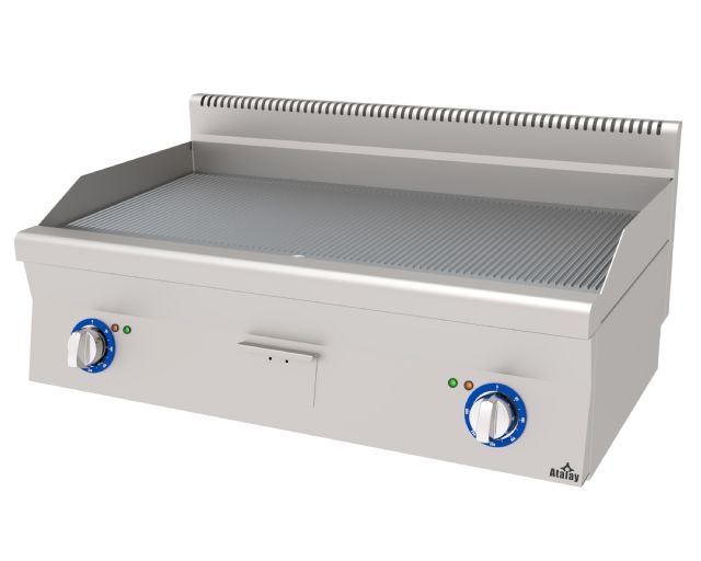 Atalay Pleyt Izgara Oluklu Yüzey Elektrikli 100x60x30 Cm E AEI-1060/N