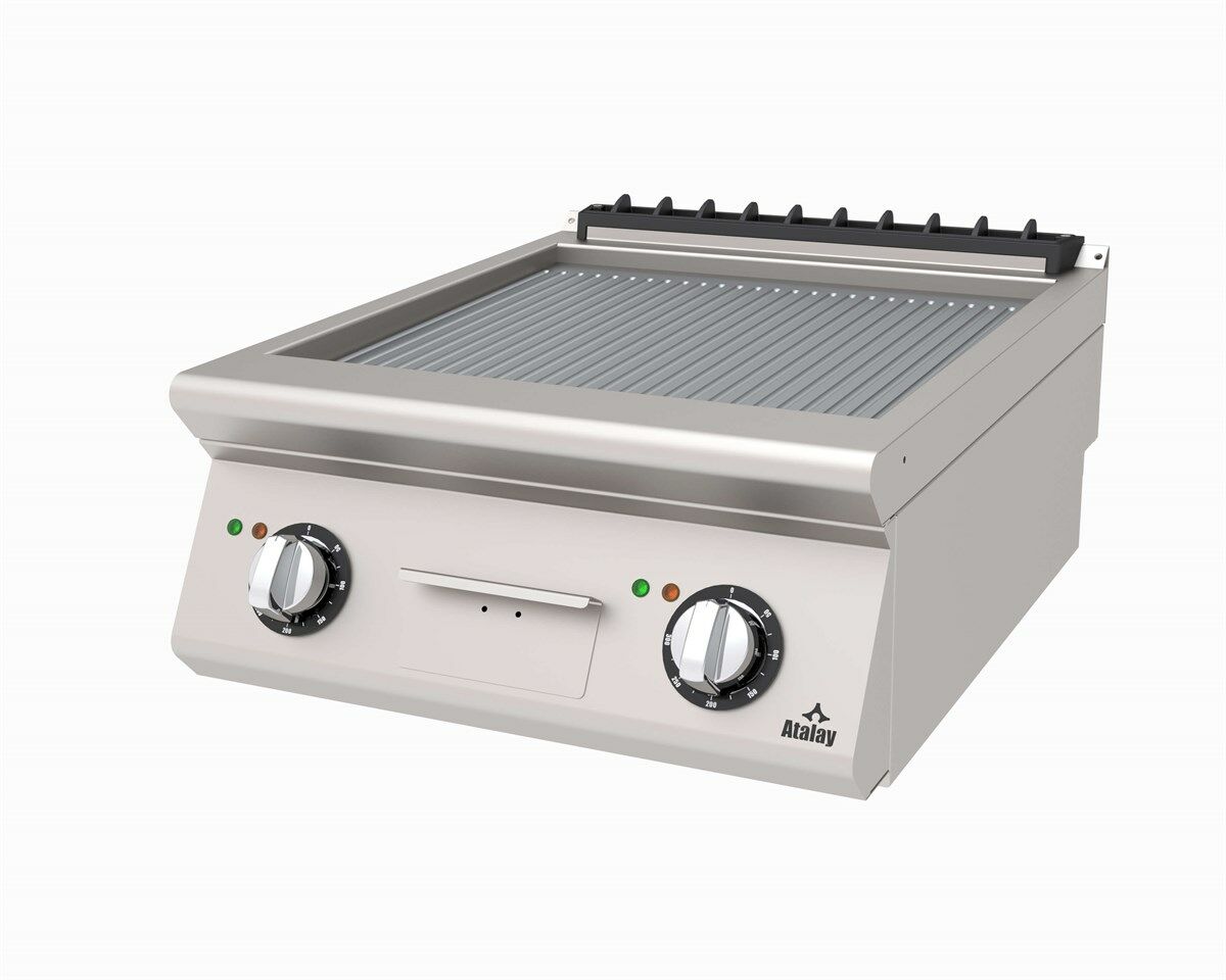 Atalay Pleyt Izgara Oluklu Yüzey Elektrikli 60x73x30 Cm AEI-673/N