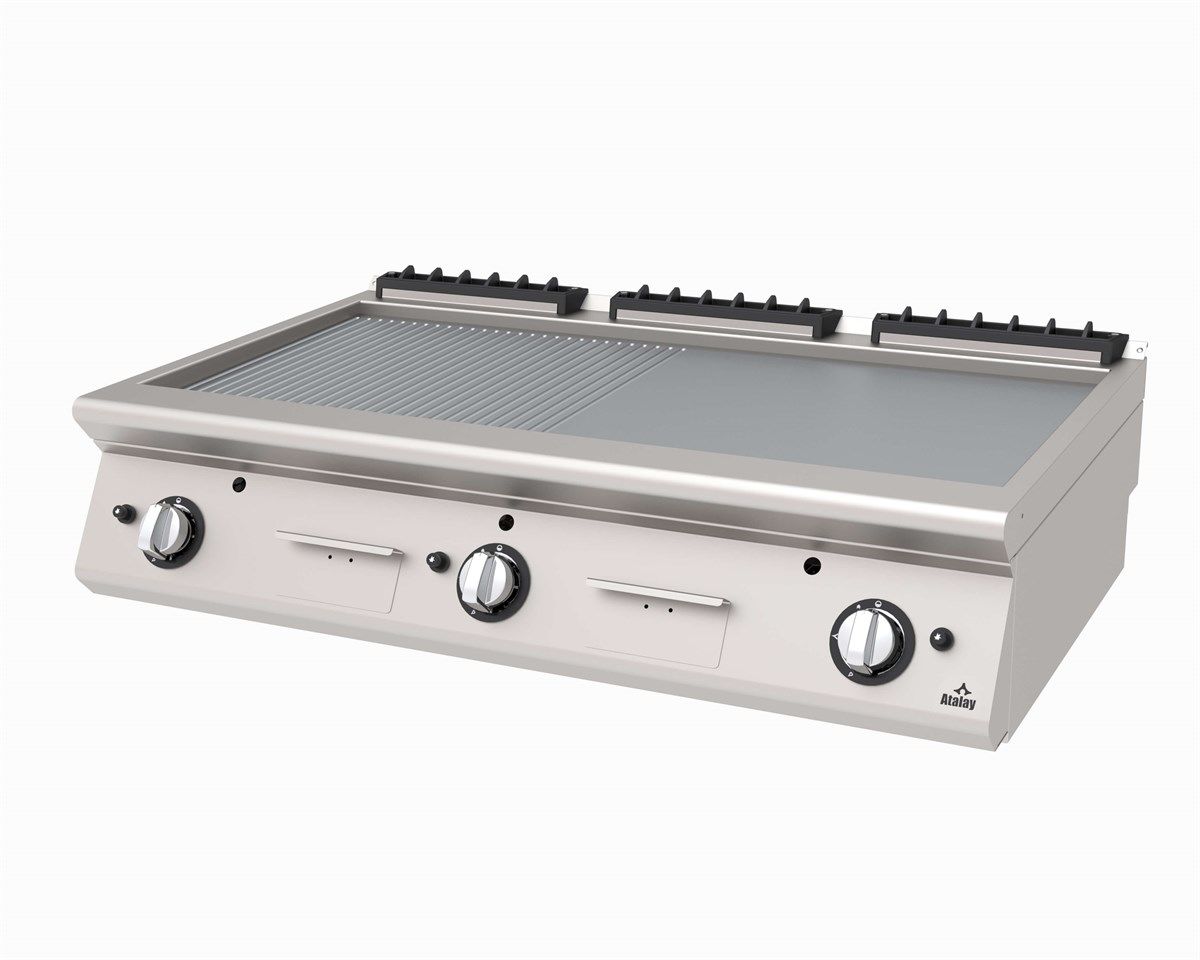 Atalay Pleyt Izgara Yarı Oluklu Yüzey Ce Belgeli Gazlı 120x73x30 Cm AGI-1273/ND