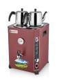 Silverinox 13 lt - 2 Demlikli Jumbo Çay Makinesi Kırmızı EL-01K
