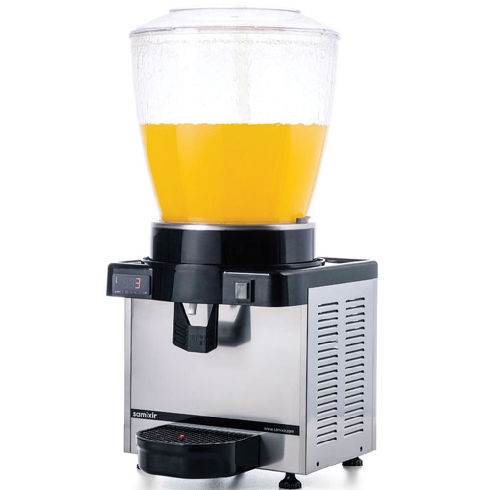 Samixir Panaromik Fıskiyeli Analog Soğuk İçecek Dispenseri 22 L Inoks S22.AI