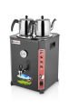 Silverinox 13 lt - 2 Demlikli Jumbo Çay Makinesi Siyah EL-01S