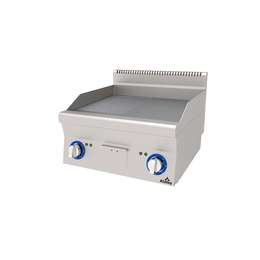 Atalay Pleyt Izgara Yarı Oluklu Yüzey Elektrikli 60x60x30 Cm E AEI-660/ND