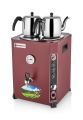 Silverinox 23 lt - 2 Demlikli Jumbo Çay Makinesi Kırmızı EL-02K