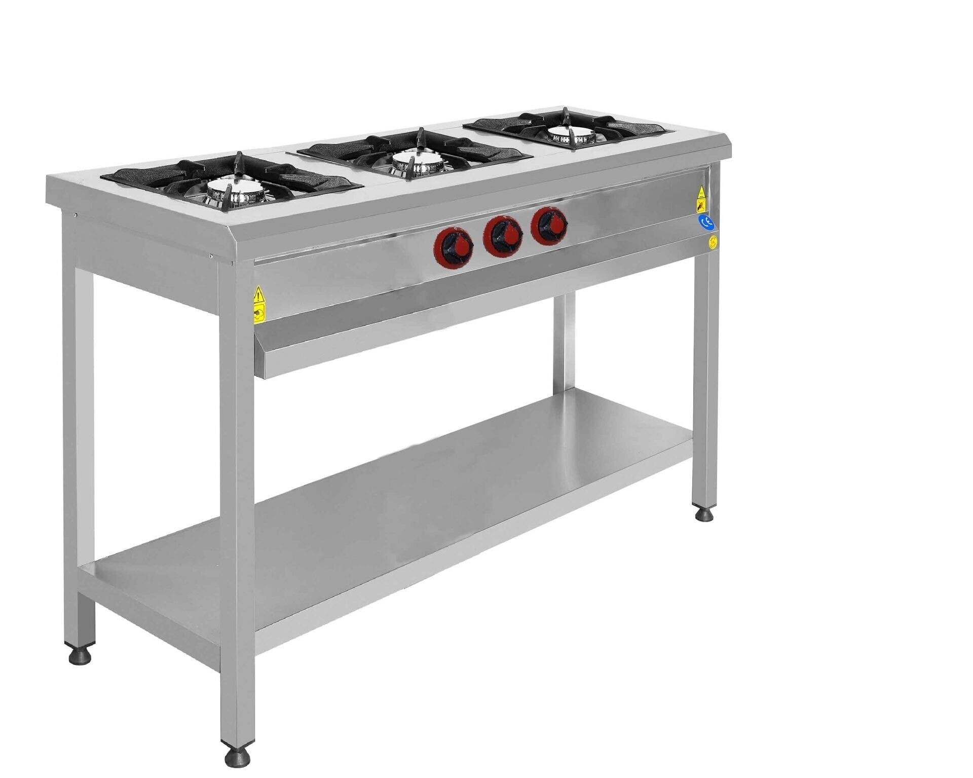 CSA İNOX - OCAK TABAN RAFLI GAZLI 1400*600*850  KRCS.TROGL.1460.CE