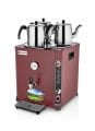 Silverinox 36 lt - 3 Demlikli Jumbo Çay Makinesi Kırmızı EL-03K