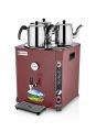 Silverinox 36 lt - 3 Demlikli Jumbo Çay Makinesi Kırmızı EL-03K