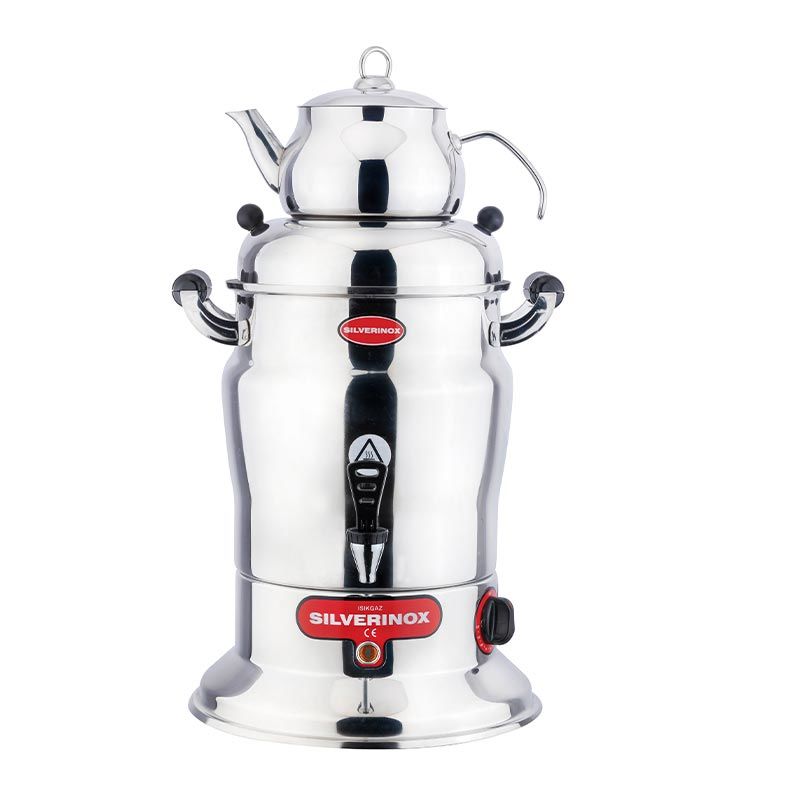 Silverinox 10 lt - 1 Demlikli Çay Semaveri 2201-1