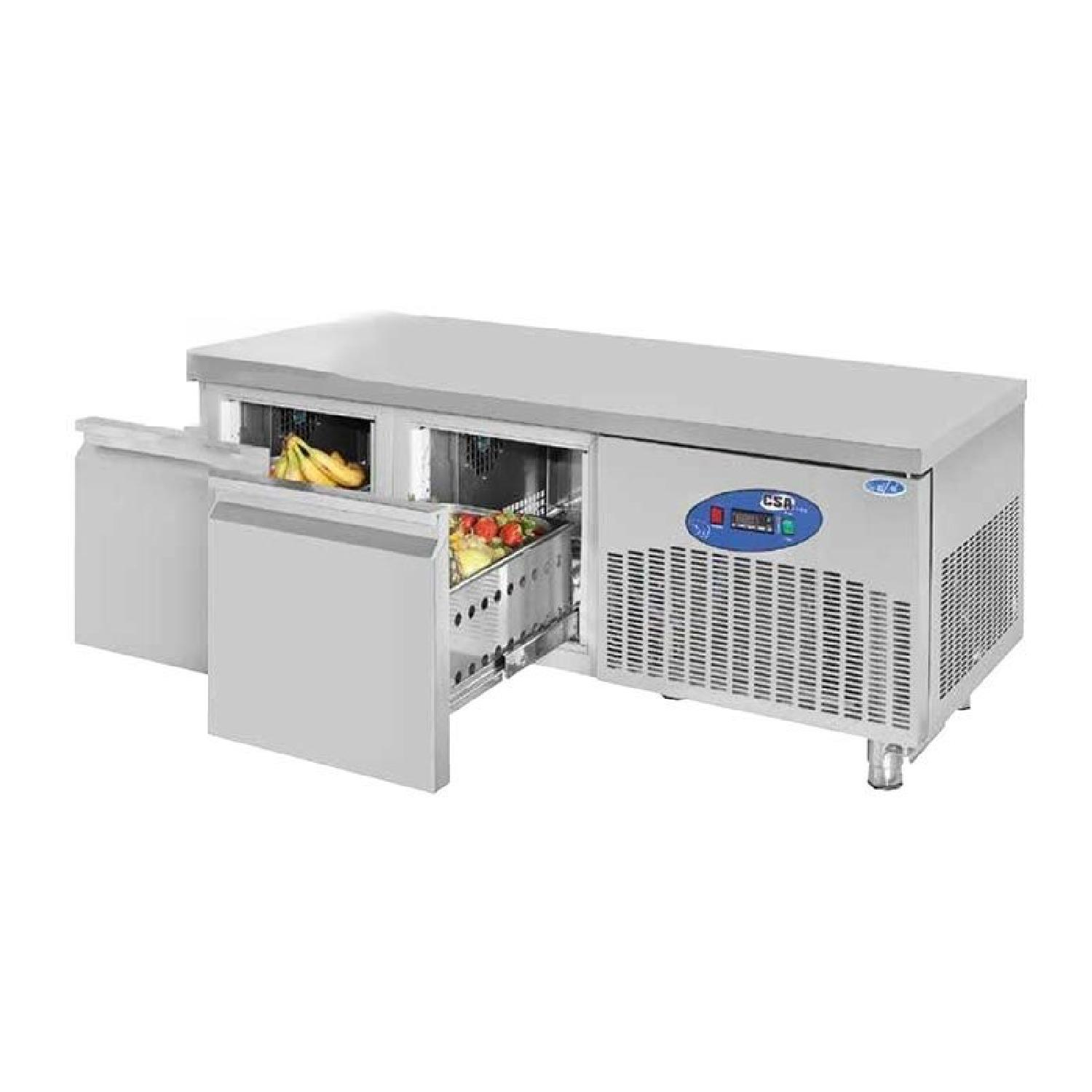 CSA CS.CİK.2.600.160CM Cihaz Altı Buzdolabı 2 Çekmeceli 160×60 Cm 135 L 304 Kalite