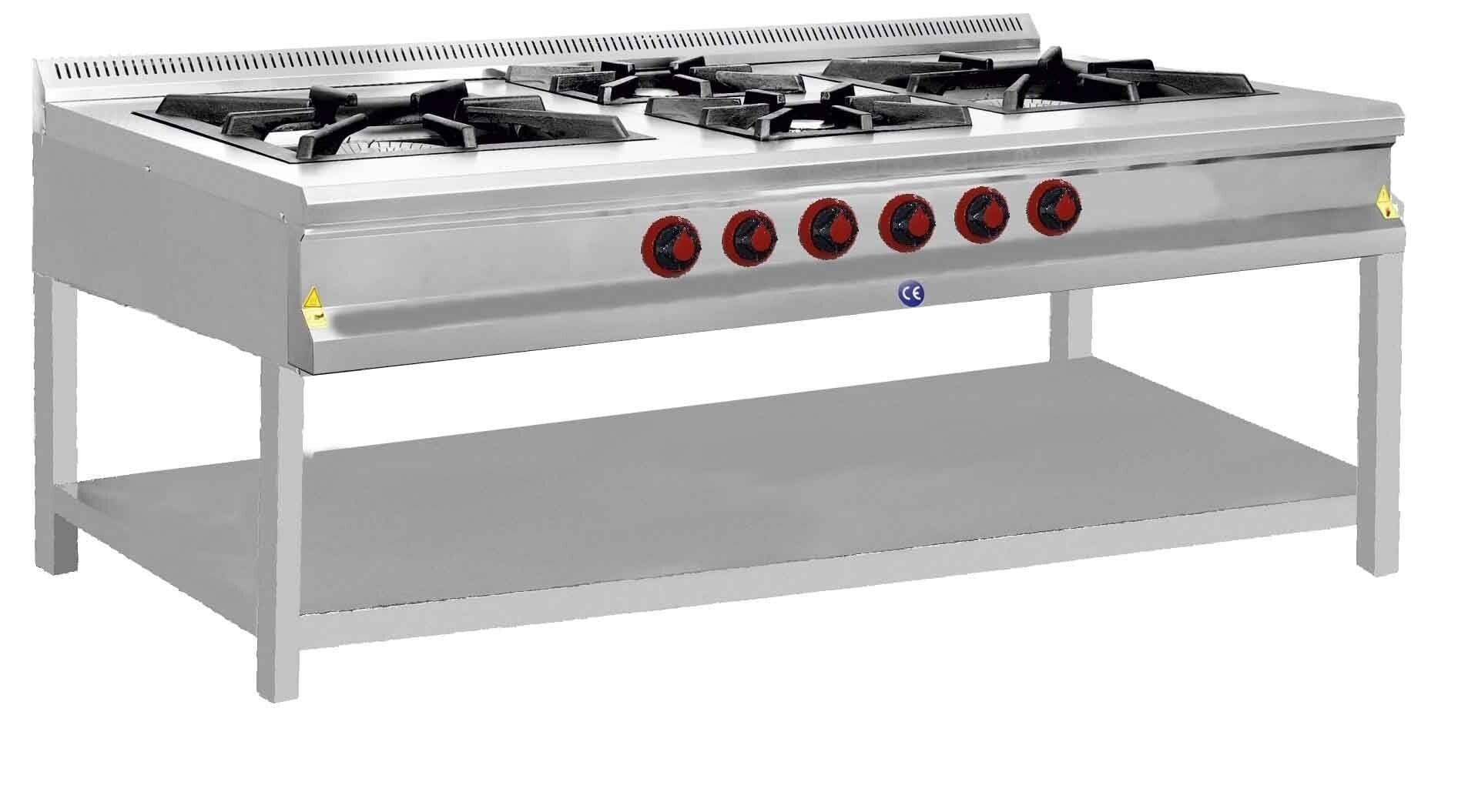 CSA İNOX - OCAK TABAN RAFLI GAZLI OCAK 2000*1000*850 KRCS.TROG.2010.CE