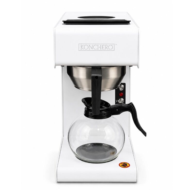 Konchero Çift Potlu Filtre Kahve Makinesi, Beyaz