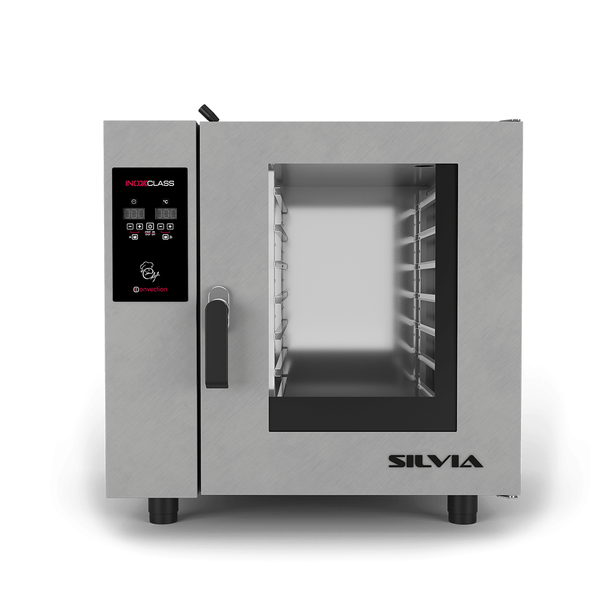 Inoxclass - S07E Silvia Serisi Elektrikli Konveksiyonlu Gastronom Fırın 7 x GN 1/1 Tepsi Kapasiteli