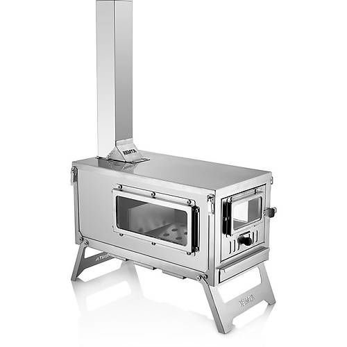 Remta KM01 Paslanmaz Çelik Kuzineli Kamp Çadır Sobası