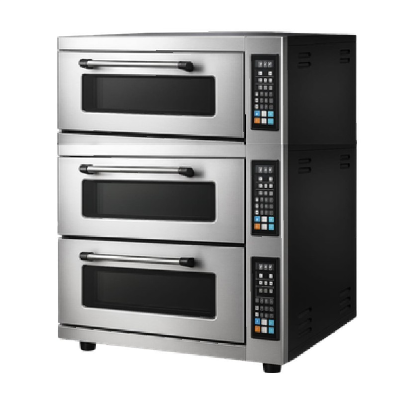 By Kitchen DPO-503 24 cm x 12 Pizza Kapasiteli 3 Katlı Pizza Fırını, Elektrikli