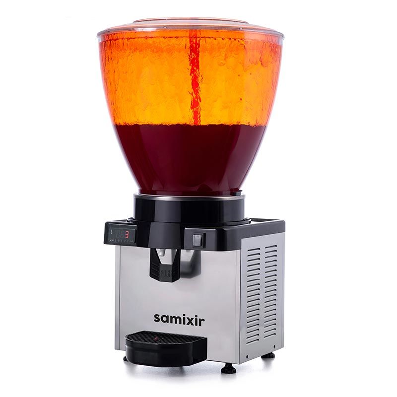 Samixir Panaromik Fıskiyeli Dijital Soğuk İçecek Dispenseri 40 L Inoks S40.DI