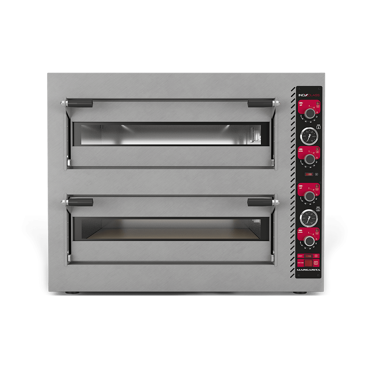 Inoxclass  Çift Katlı Pizza Fırını Elektrikli 33 cm x 12 Pizza Kapasiteli Margatita C602E