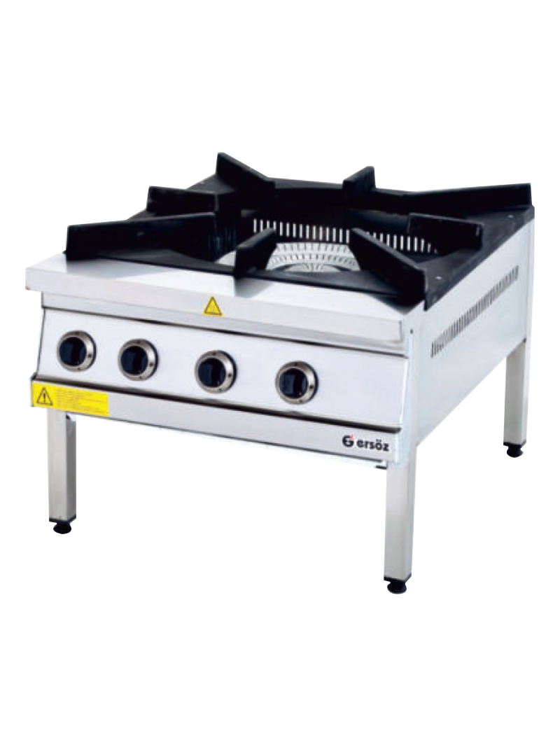 Ersöz 4 Yanışlı Yer Ocağı  Gazlı ve Lpg Li 80x90x50 cm ET008