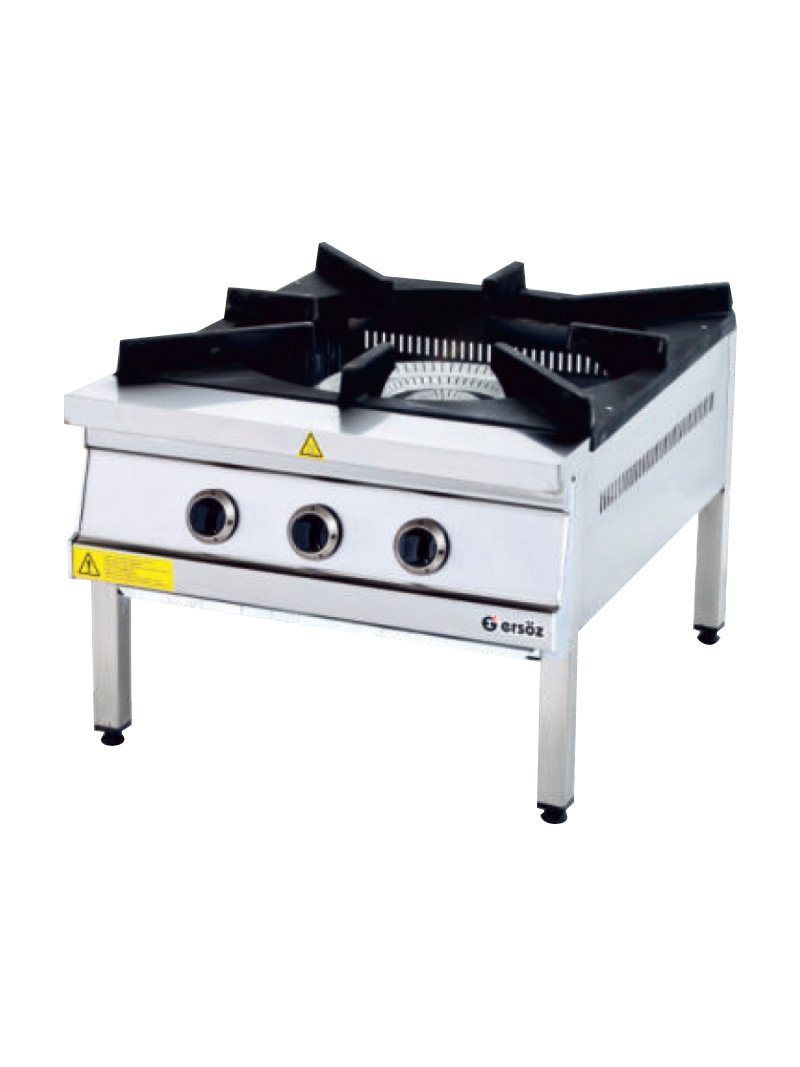 Ersöz 3 Yanışlı Yer Ocağı  Gazlı ve Lpg Li 70x80x50 cm ETO07