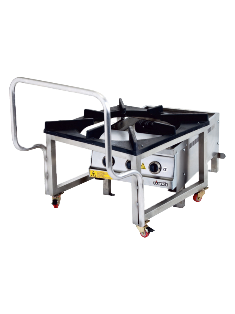 Ersöz Arabalı Çift Yanışlı Yer Ocağı  Gazlı ve Lpg Li 60x70x50 cm ETO11