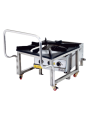 Ersöz Arabalı Üç Yanışlı Yer Ocağı  Gazlı ve Lpg Li 70x80x50 cm ETO12