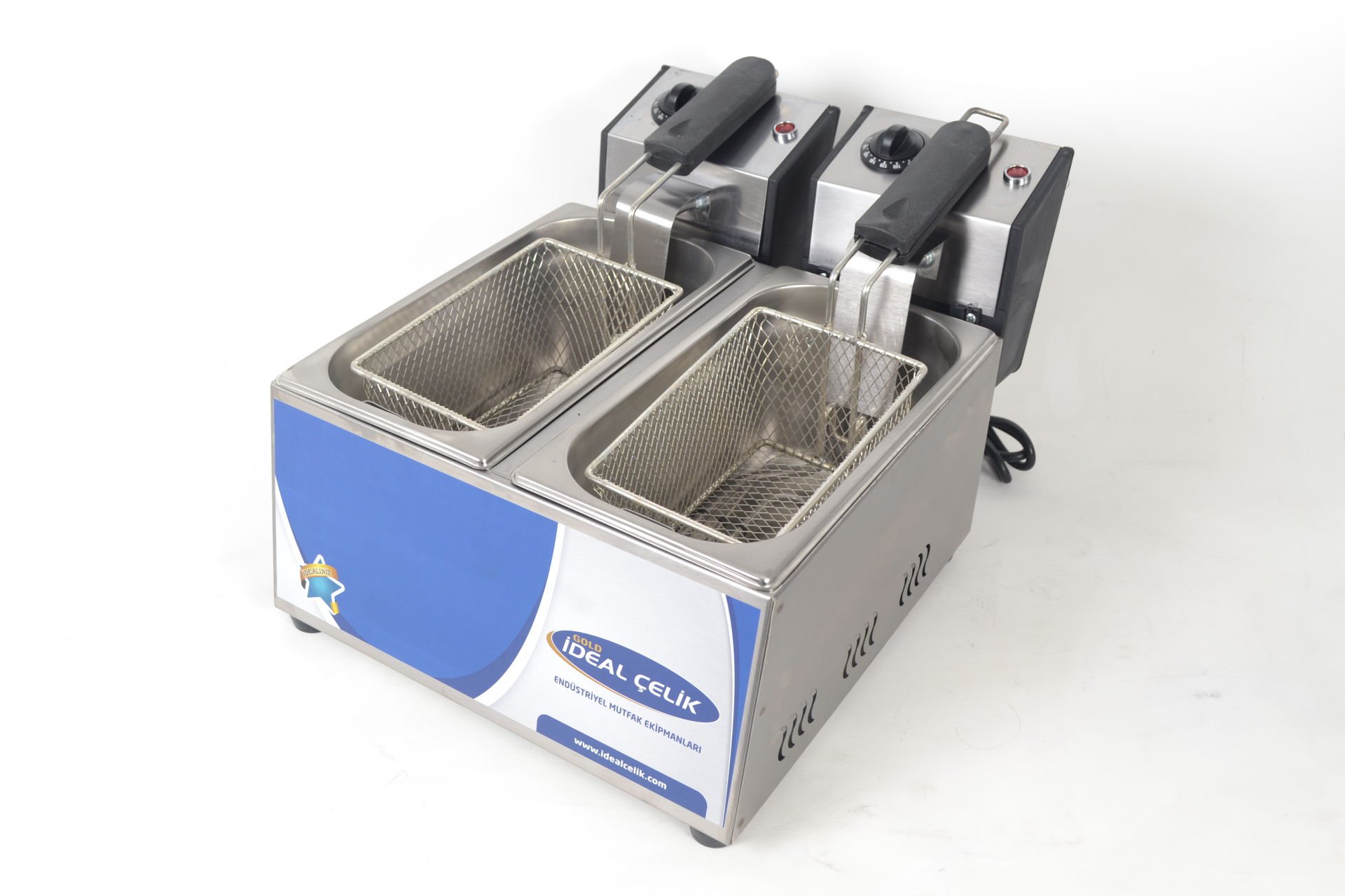 İdeal Çelik 3+3 Litre Elektrikli Fritöz