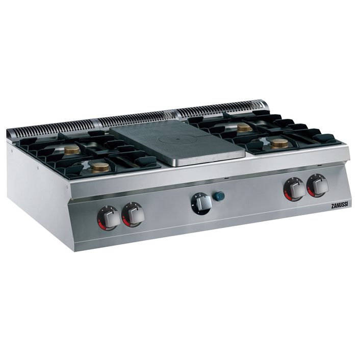 Zanussi  372012 EVO 700 Serisi Set Üstü 4 Açık + 1/2 Kapalı Ateşli Gazlı Ocak 120x70x25 cm