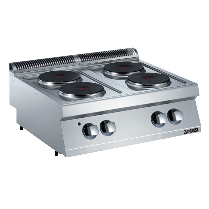 Zanussi  372015 EVO 700 Serisi Set Üstü 4 Yuvarlak Pleytli Elektrikli Ocak 80x70x25 cm