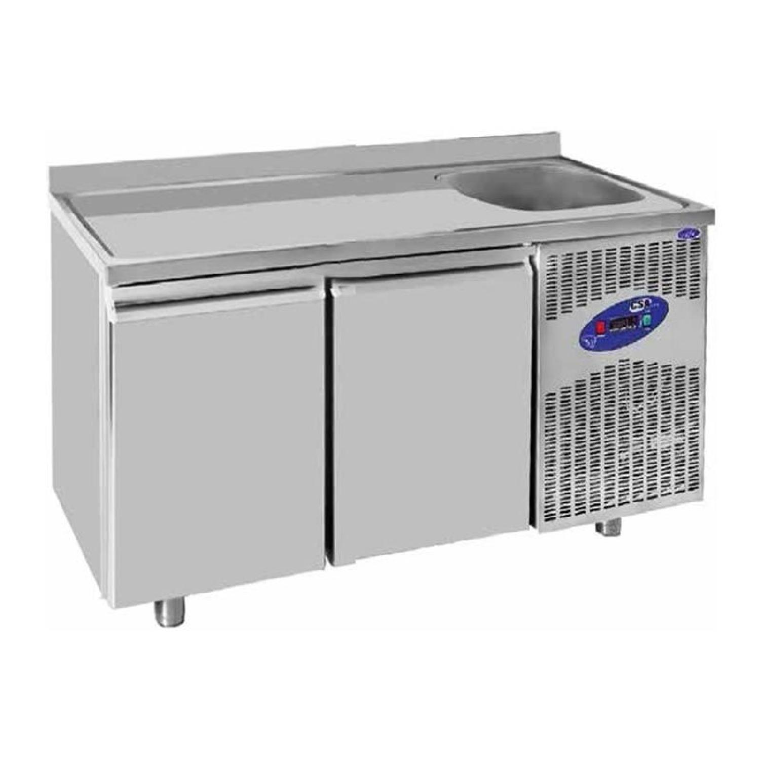CSA CS.TEK.2.600.E Tezgah Tip Evyeli Buzdolabı 2 Kapılı 141×60 Cm 251 L 304 Kalite