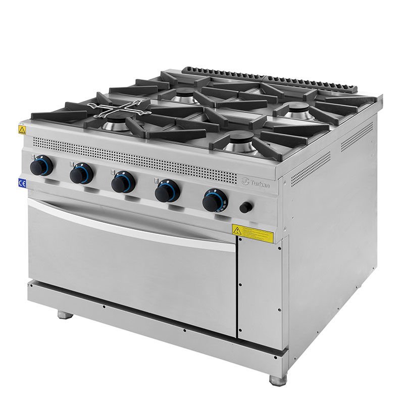 Turhan Çelik 4'lü Kuzine Gazlı 100x100x85 Cm