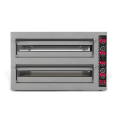Inoxclass Çift Katlı Pizza Fırını Elektrikli 30 cm x 12 Pizza Kapasiteli Margarita M602E