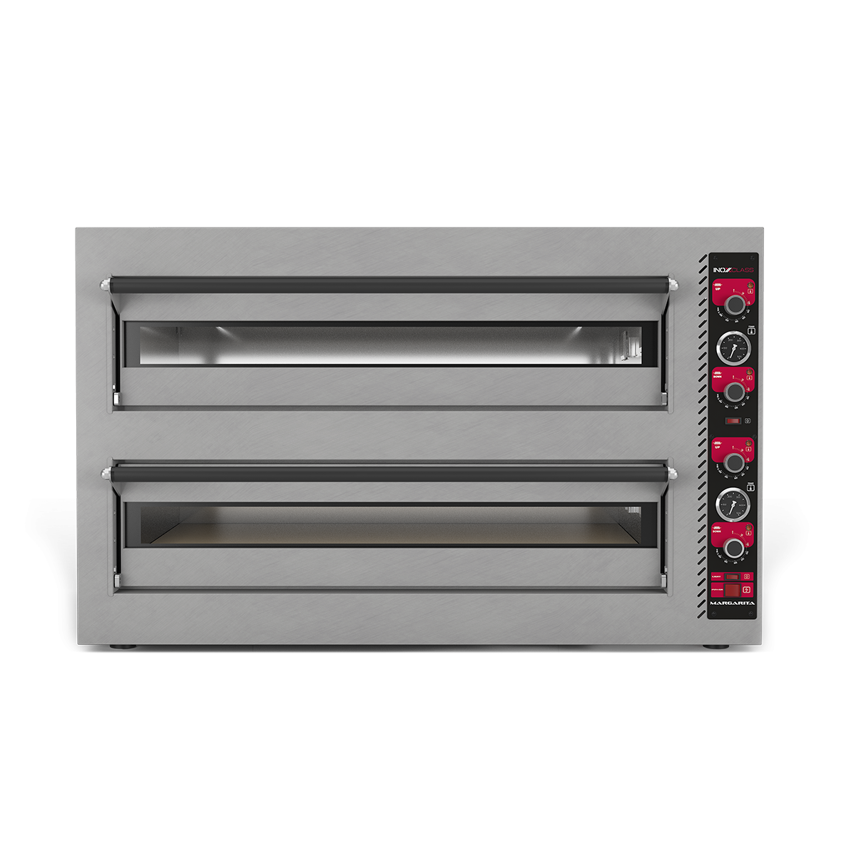 Inoxclass Çift Katlı Pizza Fırını Elektrikli 30 cm x 12 Pizza Kapasiteli Margarita M602E